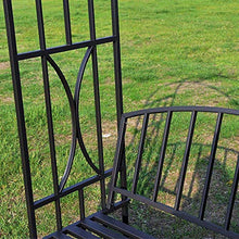 Arco Da Giardino In Acciaio, Panchina Da Giardino Panchina Da Esterno Panchina Da Patio, Pergolato Alto Da Giardino, Stabile, Stabile, Portante Elevato, Per Varie Piante Rampicanti, Cortile Con Prato