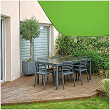MEILINL Tenda A Vela Ombreggiante Rettangolare, Telo Parasole in Anti UV Tende da Sole Respirante Tutti I Bordi Sono Forniti di Robusto Doppio Strato (Diverse Dimensioni),Verde,2 * 5