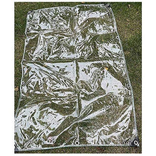SHIJINHAO Tarpa In PVC Trasparente A Parete, Coperchio Tenda Impermeabile, Spessore 12mil Spessore Resistente Alla Lacrima Resistente All'angolo Angolo Armato Angolo Gommini Ogni 1.6 'su Tutti I Lati,