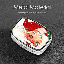 Scatola quadrata per pillole medicinali Vintage Santa Fashion Pill Organizer Viaggi pillole Dispenser per vitamine integratori
