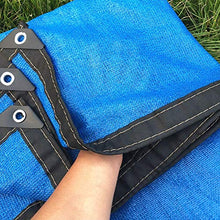 Telo Ombreggiante, Panno Blu con Protezione Solare con Gommini, Tessuto Resistente ai Raggi UV in Rete for Copertura for Piante da Giardino (Size : 4m x 6m)