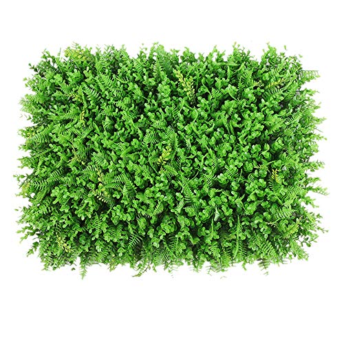 YLiansong-home Siepe Artificiali, Artificiale bosso Pannelli Topiary Hedge pianta Verde di bosso Mat Parete for Esterno Balcone Recinto Backyard Decor 12 Pezzi per Balcone Recinzione
