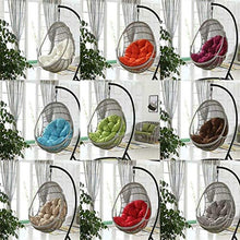 eewopjkj Cuscino per Sedia Cuscino per Sedile Tappetino per Sedia a Forma di Uovo Cuscino per Sedile da Giardino Altalena per Sedia Cesto Appeso per Uovo Amaca per Patio di casa Giardino Soggiorno PE