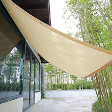 WXQIANG Beige Pergola Ombra copertura Sunblock Patio baldacchino, Rettangolo HDPE permeabile panno con occhielli, il 90% Crema di protezione solare e resistente ai raggi UV Protezione solare, isolamen