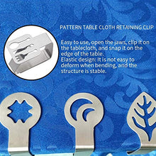 Piaoliangxue Clip per tovaglia in Acciaio Inossidabile da 4 Pezzi - Supporti per tovaglie autoregolanti - Morsetti Decorativi per tovaglie - per Feste Fai da Te per Matrimoni Barbecue all'aperto (A)