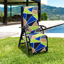 beo Cuscini per sedie a Sdraio da Giardino Saumauflage per Relax sedie graphisches Design, Circa 175 x 48 x 6 cm, Multicolore