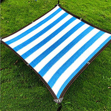 Telo Ombreggiante, Copertura dello Schermo for la Privacy del Balcone, Copertura della Coperta for Protezione Solare, 85% di Tasso di ombreggiatura - Striscia Bianca Blu (Size : 2m x 1m)