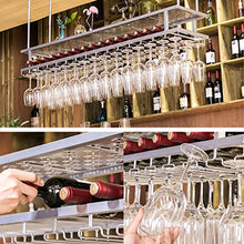 Portabottiglie Scaffale in Vetro per Vino Scaffali sospesi per soffitto Scaffale in Vetro, Decorazione retrò Industriale Montato a Parete Scaffale per Bicchiere da Vino Soggiorno Mobili da Bar