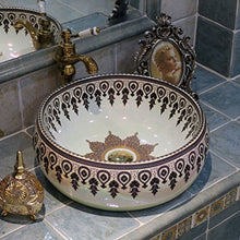 Pool Lavabo da appoggio in Stile Europeo, lavabo da appoggio, lavabo in Ceramica, lavabo da appoggio American Hotel (44x15 cm) Lavandini Bagno