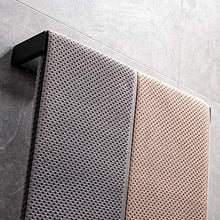 Celbon 35CM Portasciugamani da parete in acciaio inossidabile per bagno Portasciugamani da parete Design semplice (Nero)