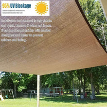 LOVK SHONCO Tenda a Vela 2 x 3m, Vela Ombreggiante Rettangolare Antivento Protezione Raggi UV per Esterno Giardino Piscina Terrazza Cortile Parco (Marrone)