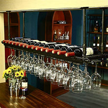 Tavolo Wine Rack Creativo appeso bicchiere di vino cremagliera bicchiere di vino appendiabiti bicchiere di vino a testa in giù calice vino rack bar appeso portabicchieri per piani di lavoro, dispense