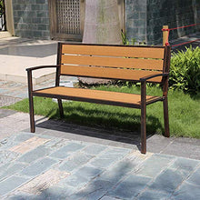 LXLH Panca da Giardino Panchina Panchina da Giardino Panchina per Il Tempo Libero, Panca Decorativa per Giardino Patio di casa, Lettino Prendisole in Legno massello Impermeabile e anticorrosivo,