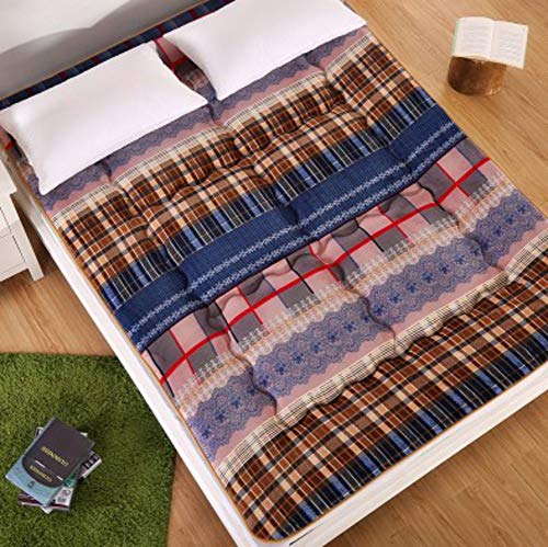 Nileco Coperchio Topper Materasso Trapuntato,Materasso Giapponese Pieghevole Materasso Tatami Stuoie Traspirabilità Materasso Futon per La Casa,dormitorio Studentesco-a 150x200cm(59x87inch)