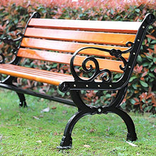 LXLH Panca da Giardino Sgabello da Giardino Panchina da Giardino per Bambini, Sedia da Giardino in ghisa di Alluminio per Il Tempo Libero 2-3 posti, Panca in Legno massello Adatta per l'attesa e