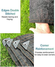 Telo Ombreggiante, Schermo for la Privacy del recinto del Patio, Tessuto di Maglia Commerciale for Parabrezza all'ombra del Cortile Esterno con Gromment, Blocco del 90% (Personalizzato)