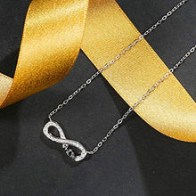 Baoxiaohed Collana in Argento Sterling, Collana Mamma in Stile Moda Argento Sterling 925, Adatta per Festa della Mamma, Regali di Anniversario E Regali di Compleanno