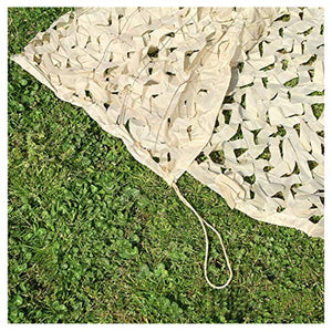 Rete Ombreggiante Rete Mimetica Militare Camouflage Ombreggiante Rete Mimetica Beige 3m X 4m Esercito Leggero Camo Rete for Giardino Terrazza Gazebo Balcone Pergola Decorazione Resistente Riparo Campe