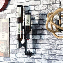 MoDi Wine Rack Retro Vento Industriale Tubo di Acqua A Parete Vino Rack