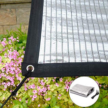 Tela da Vela Riflettente di Alluminio Ombra Net Serra Shade Shade Netto della Vela impianto Copertura della Rete di 2x2m (Color : Silver, Size : 2MX2M)