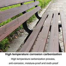 GaoF Panchine in ghisa per Cortile Esterno, Panca da Giardino per Esterni in Legno massello Anti corrosivo, Panchine per Portico per mobili da Esterno, Carico 660 libbre/ospitare 2-4 Persone