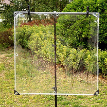 YYFANG Telone Impermeabile in PVC Trasparente Vetro Morbido per Esterni Resistente al Vento E al Gelo con Copertura per Mobili da Giardino con Occhiello (Color : Chiaro, Size : 2x2m)