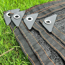 Telo Ombreggiante, 95% Maglia di Stoffa Resistente, Tessuto Parasole con passacavi for Copertura da Giardino, Piante da Giardino, Prato da Giardino - Nero (Size : 3m x 3m)