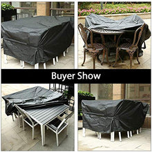 Fodere per mobili da esterno 185x120x70cm, fodere per mobili da riporre, fodere per mobili da giardino, in tessuto Oxford resistente 420D, antipioggia per pioggia e neve, per tavolo e sedie da gi