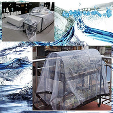 Waterproof MDELRuldeⓘ Teloni Impermeabile Trasparente in plastica Tenda da Balcone per Esterni, 100% Antipioggia/Copertura Impermeabile per Piante PE Pellicola di plastica 6.5ft x 9.8ft