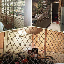 HSTFR Rete in Corda di Canapa - Rete da Arrampicata per Bambini, Rete in Corda di Canapa Impermeabile, Rete di Protezione da Giardino, per Contenitore Grid Rail Playground Indoor Outdoor