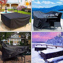 STZYY Coperture per mobili da Giardino, Copertura Impermeabile per mobili da Giardino, Copertura Protettiva Multiuso per Tutte Le Stagioni, Set di Attrezzature Anti-UV Antivento, Nero, 275x107x75c