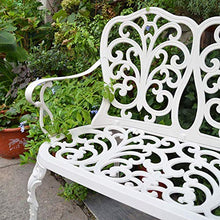 LXLH Panchina da Giardino Panca da Giardino panchine da Giardino panchine per Il Tempo Libero terrazza, Stile retrò Doppio Sedile Cortile Farfalla sedili in Metallo pressofuso in Alluminio, sedie