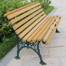 Panchina da giardino per esterni, sedia da cortile, poltrona da giardino, 2-3 posti, panca in legno di plastica, sedia da portico resistente agli agenti atmosferici, sedile con struttura in ghisa pe