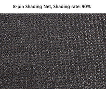 Rete ombreggiante Telo Rivestito in Tessuto al 90% Sunblock con Occhielli per Coperture di Piante, Serra, Fienile O Canile, Nero (Dimensioni : 10x10M)