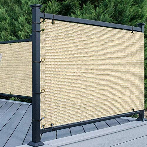 KANULAN Schermo per la Privacy del Balcone Tenda da Sole 200GSM Tessuto Traspirante Resistente ai Raggi UV e all'Acqua Orto Protezione delle Piante Recinzioni decorativeparavento da Esterno