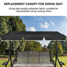 SXMY Copertura di Ricambio per Dondolo da Giardino, Copertura Antipioggia Superiore Oscillante 210D Aggiornata per Giardino, Esterno, Patio, Yard, Seat,001,164 x 114 x 15cm