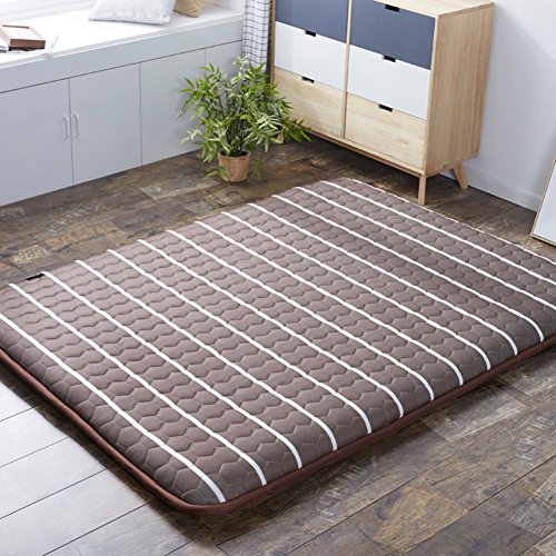 IUYJVR Tappetino Tatami, Tradizionale Giapponese futon Giapponese Letto Queen-King dormitorio Sottile coprimaterasso Lavabile-G 180x200cm (71x79 Pollici)