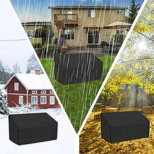 PATIO PLUS Panca a 2 Posti Copertura per Panca da Giardino Resistente allo Strappo Impermeabile Telo 600D Oxford 134x66x63/89cm