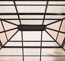 Outsunny Gazebo di Lusso in Alluminio con Zanzariera Tendone da Giardino in Poliestere 300x360x265cm