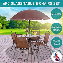 ARONTIME - Set di mobili da giardino in rattan, 6 pezzi, mobili da giardino in vimini, tavolino da giardino, mobili da giardino, set da tavolo rotondo