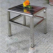 LLysda Sgabello per Doccia Sgabelli da bagno-304 Sgabello Antiscivolo per Il Bagno in Acciaio Inox per Adulto Semplice/Sgabello da Bagno per Esterno Sgabello Quadrato per Il Tempo Libero