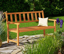 Deuba Panca da Giardino Kensington in Legno di Acacia 2 posti panchina terrazza arredo Giardino