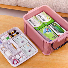 SUMMER HOME Kit di Pronto Soccorso per Uso Domestico PP Pill Organizer per la Scatola di immagazzinaggio della Medicina di Viaggio per Ufficio