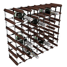 RTA GLOBAL, Porta-Bottiglie di Vino, 49 Posizioni, in Acciaio/Mogano, Marrone (Mahogany), metallo