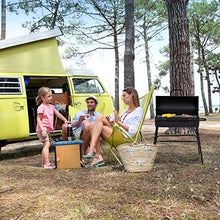 Relaxdays Griglia Portatile XXL, Instant Barbecue con Coperchio, Aerazione Regolabile, Stabile,HLP 96,5x103x64,5 cm,Nero