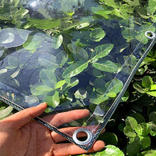 Telo di Copertura Antipioggia,Panno di Plastica,Gazebo Cover Protettiva per Campeggio,Telone Impermeabile Trasparente con Occhielli,0,4mm PVC Pellicola Morbida,Personalizzabile(2.4x3.5m/7.9x11.5ft)