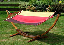 SAS AS-S 320cm Amaca XL Deluxe Nobile con Cornice in Legno larice Bandiera Tedesca