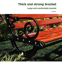 Panchina da Giardino All'aperto Panche da Terrazza per Tempo Libero, Panca da Patio Anticorrosione e Antiruggine Realizzata con Gambe in Alluminio e Legno Pino, Panca Spaziosa Comoda Facile Montare