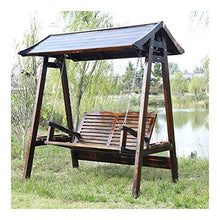 DGHJK Sedia a Dondolo da Esterno per Esterni Mobili da Cortile in Legno Amache da stupore Pigro Panca a Dondolo Set Perfetto per Patio, Giardino, Portico e Bordo Piscina