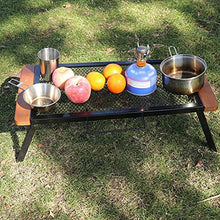 HANYF Tavolo da Picnic Multifunzione, Tavola per Barbecue Anti-Ferro per Esterno, Adatto per Barbecue da Campeggio, Comodo Tavolo Pieghevole con Maniglia